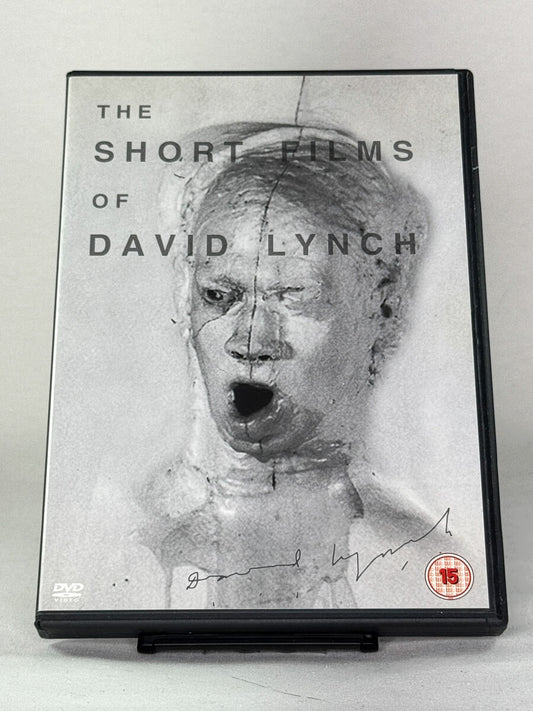 Brukt DVD The Short Films of David Lynch – forside av originalt cover, kjøp eksperimentelle filmer og kultklassikere på DVD hos Brukbar Film