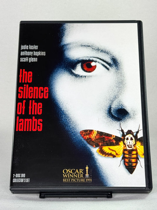 DVD-forside til filmen The Silence of the Lambs
Originalt cover brukt for produktbilde i nettbutikken Brukbar Film