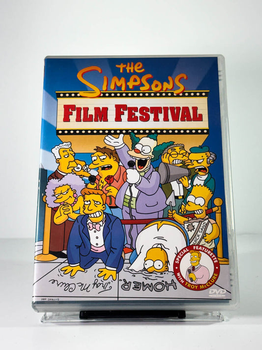 Forside av cover til The Simpsons Film Festival, bruktfilm hos nettbutikken Brukbar Film