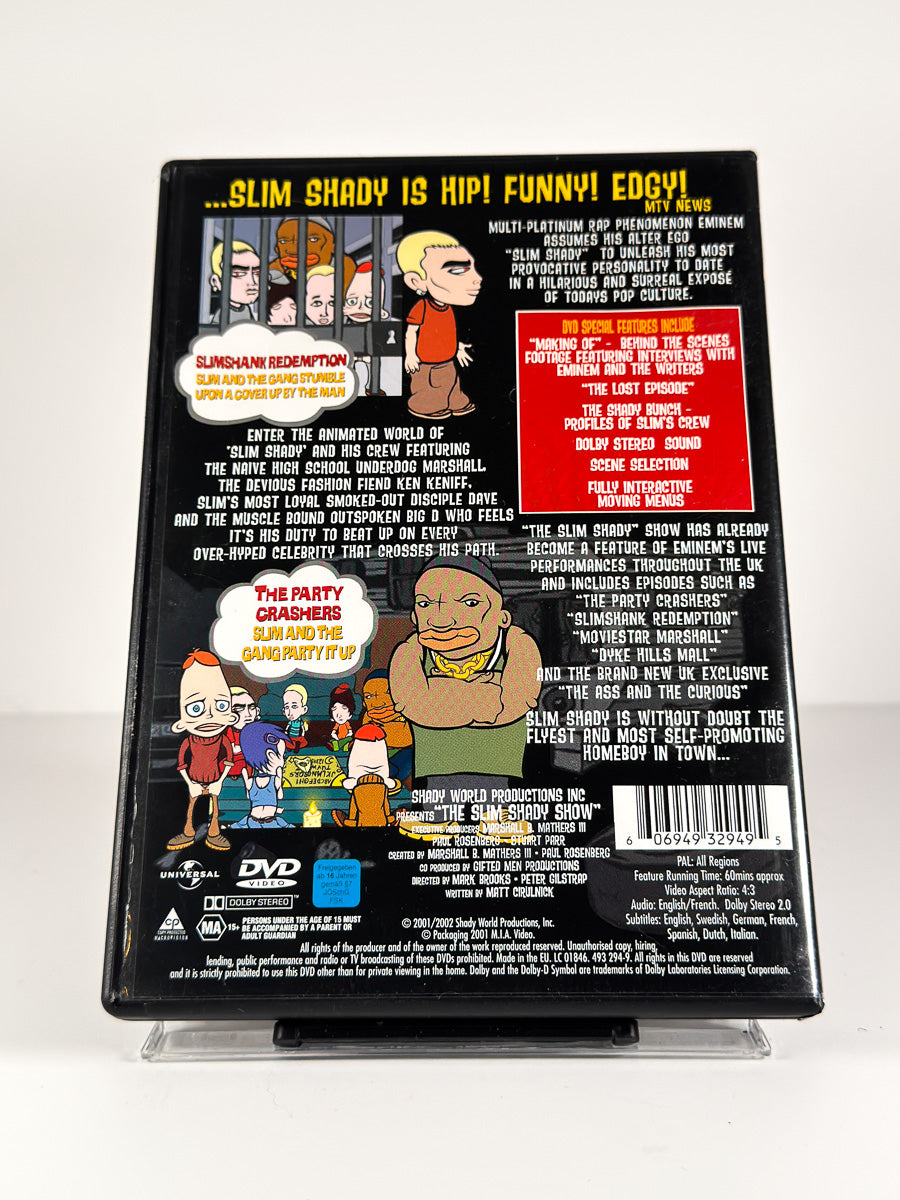 Bakside av cover til The Slim Shady Show på DVD