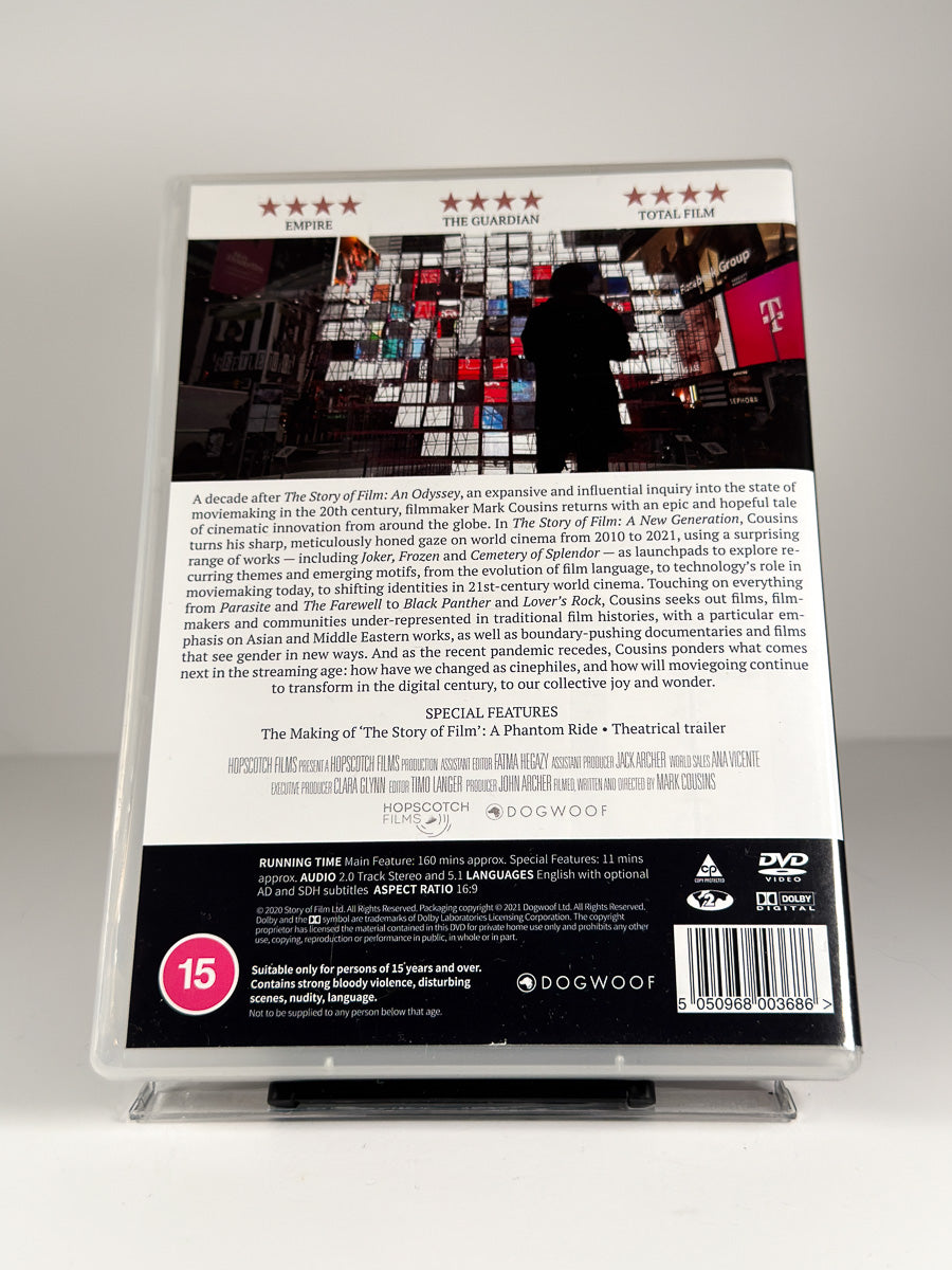 Bakside av cover til The Story of Film: A New Generation på DVD