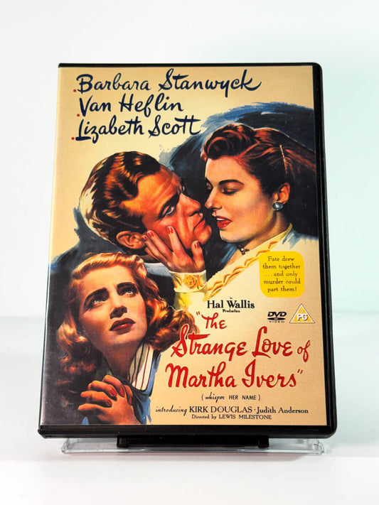 Forside av cover til the strange love of martha ivers, bruktfilm hos nettbutikken Brukbar Film