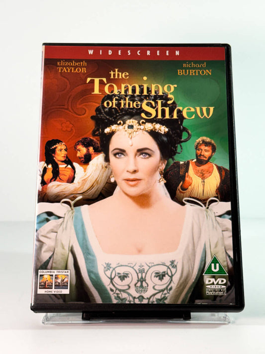 Forside av cover til the taming of the shrew, brukt DVD hos Brukbar Film