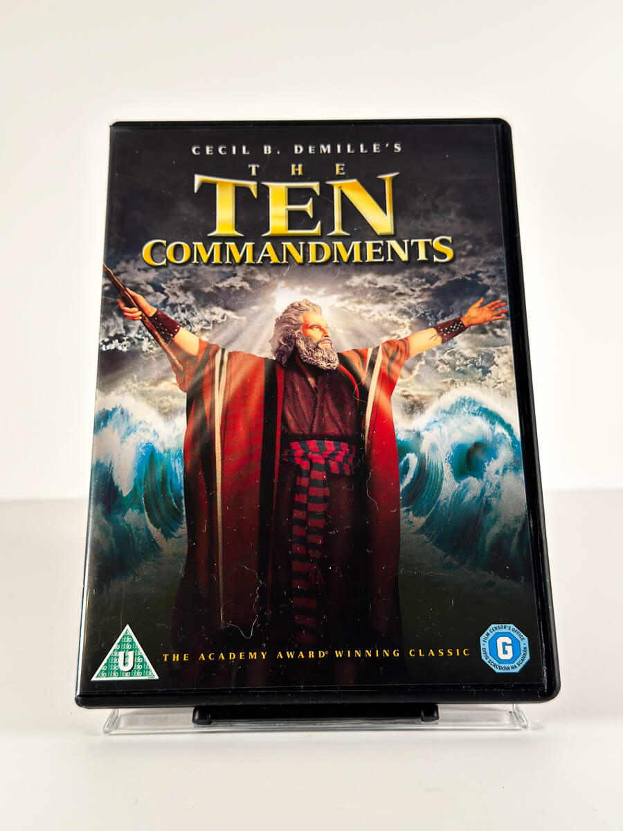 Forside av cover til The Ten Commandments på DVD