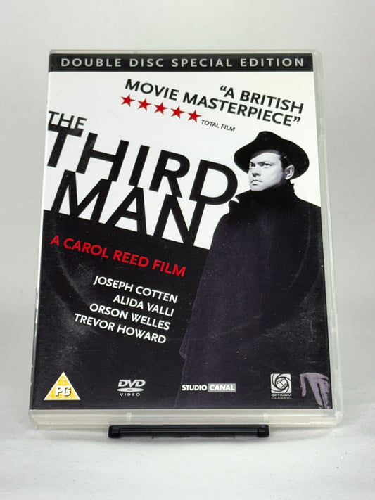 Forside av DVD-cover til The Third Man – legendarisk film noir på brukt DVD fra Brukbar Film