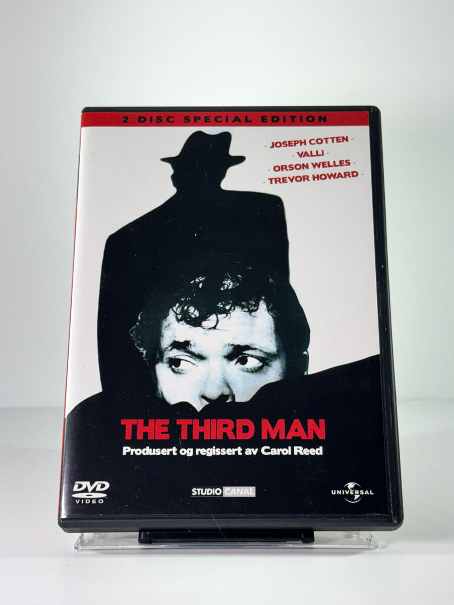 Forside av cover til the third man, bruktfilm hos nettbutikken Brukbar Film