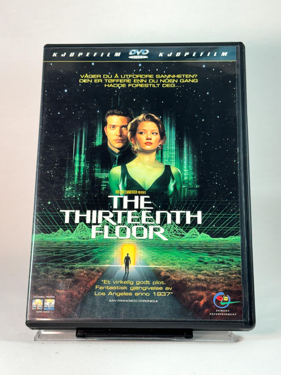 Forside av cover til The Thirteenth Floor, brukt DVD hos Brukbar Film