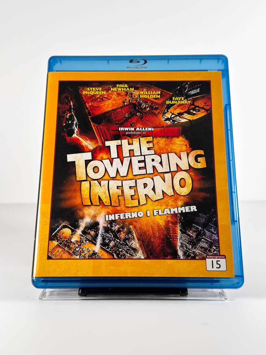Forside av cover til The Towering Inferno – Inferno i flammer på Blu-ray