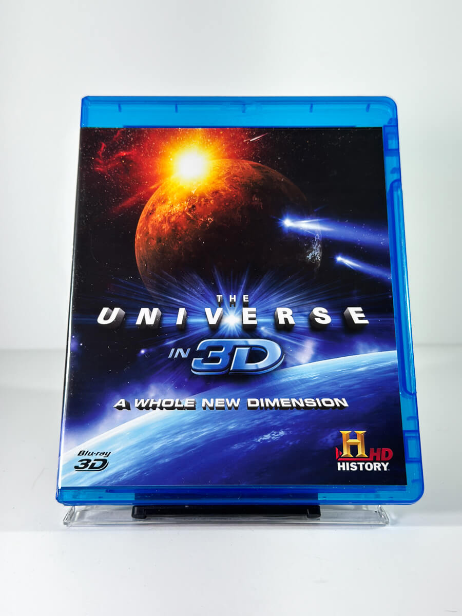 Forside av cover til The Universe in 3D på Blu-ray