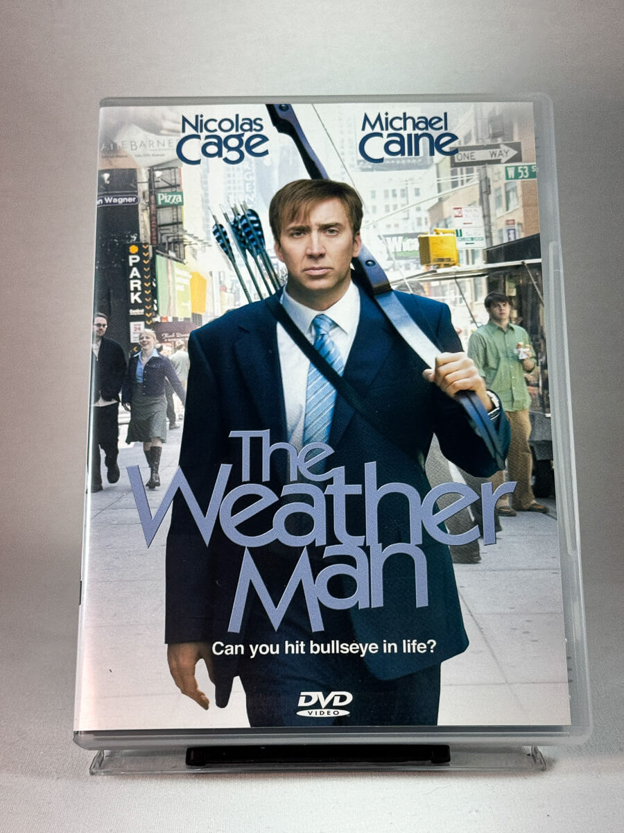 Forside av cover til The Weather Man, bruktfilm hos nettbutikken Brukbar Film