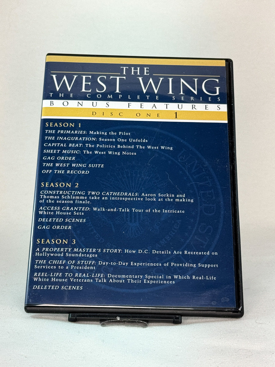 The West Wing – forside av DVD med bonusmateriale fra hele serien hos Brukbar Film