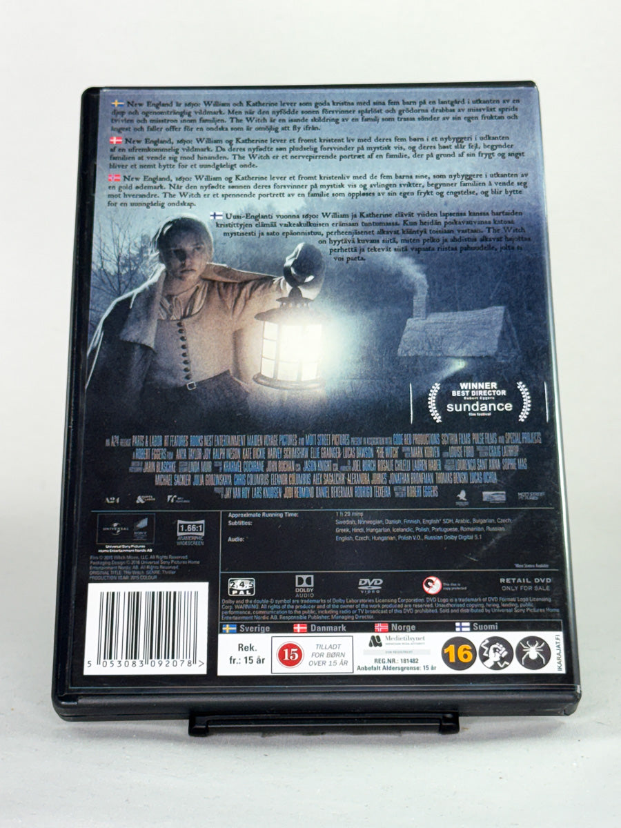 Bakside av The Witch DVD-cover – brukt original skrekkfilm tilgjengelig hos Brukbar Film