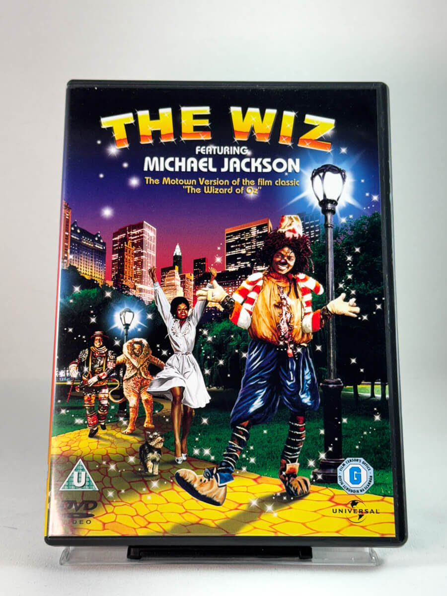 Forside av DVD-cover til The Wiz, bruktfilm hos nettbutikken Brukbar Film