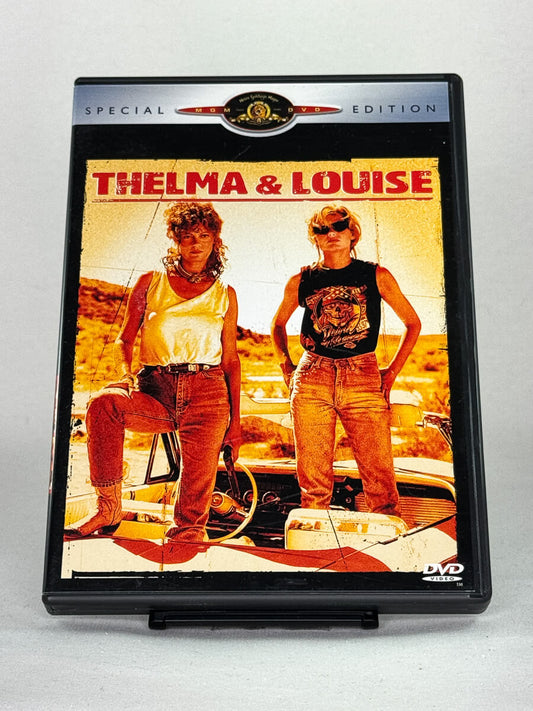 DVD-cover-forside til filmen Thelma & Louise – Brukt DVD fra nettbutikken Brukbar Film

