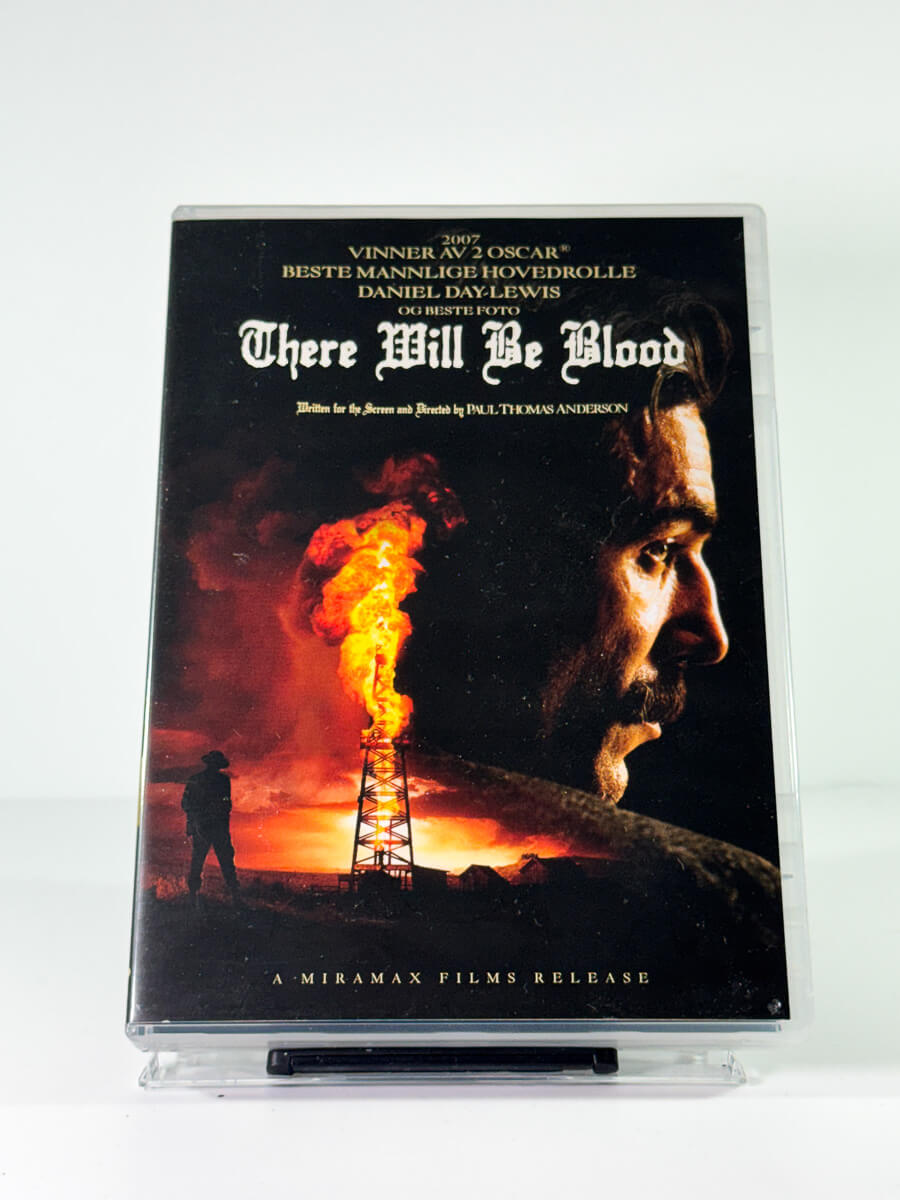 Forside av cover til there will be blood, bruktfilm hos nettbutikken Brukbar Film