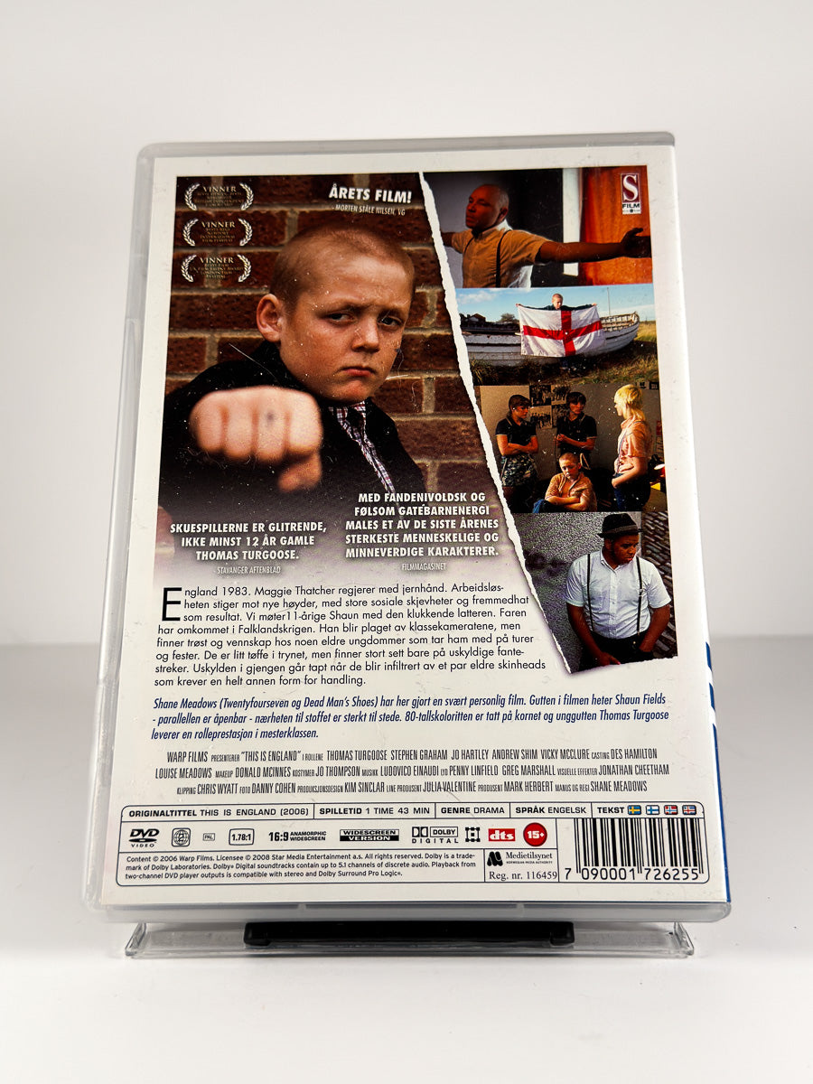 Bakside av cover til This Is England på DVD