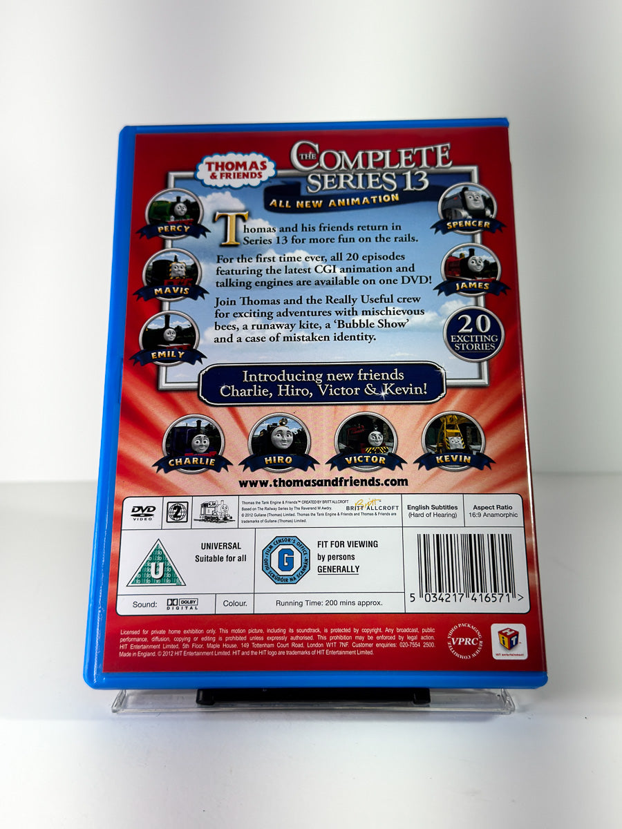 Bakside av cover til Thomas & Friends: The Complete Series 13 på DVD