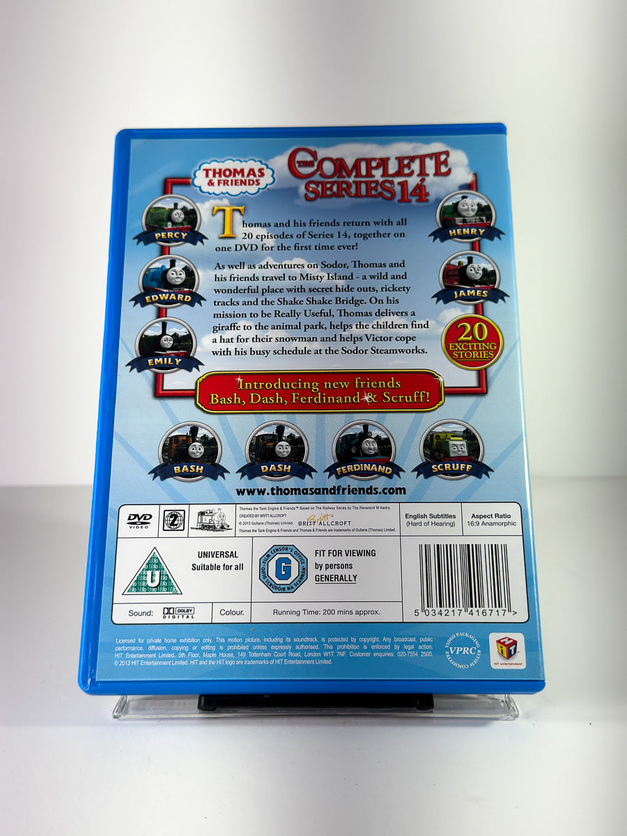Bakside av cover til Thomas & Friends: The Complete Series 14 på DVD