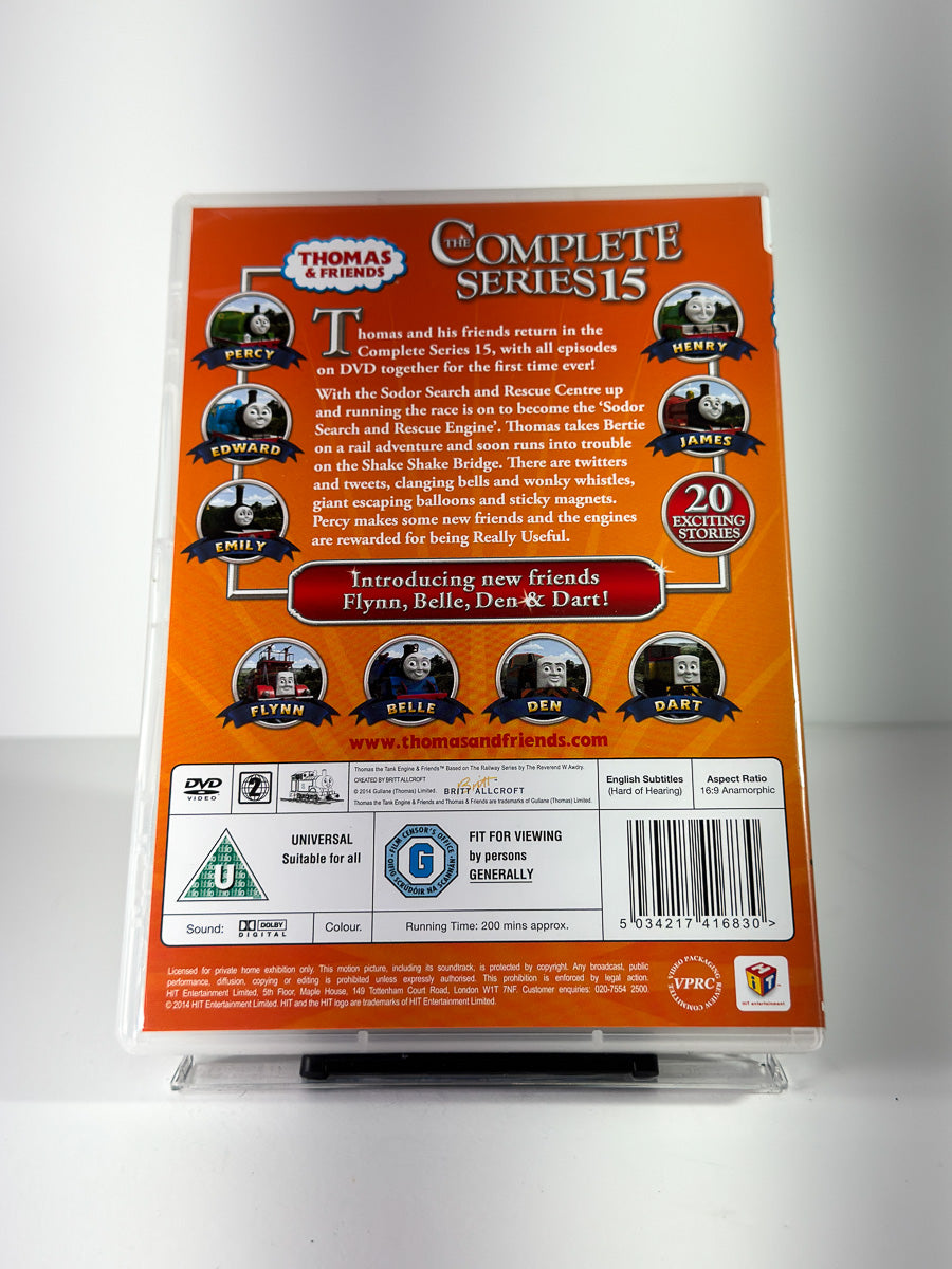 Bakside av cover til Thomas & Friends: The Complete Series 15 på DVD