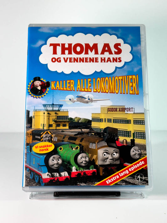 Forside av cover til Thomas og vennene hans – Kaller alle lokomotiver!, bruktfilm på DVD hos Brukbar Film