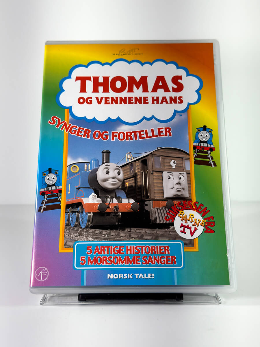 Forside av cover til Thomas og vennene hans – Synger og forteller på DVD
