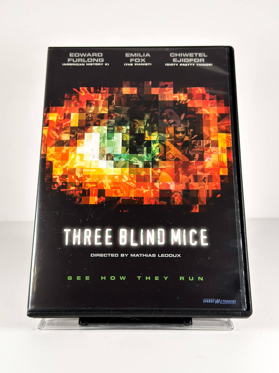 Forside av cover til Three Blind Mice på DVD