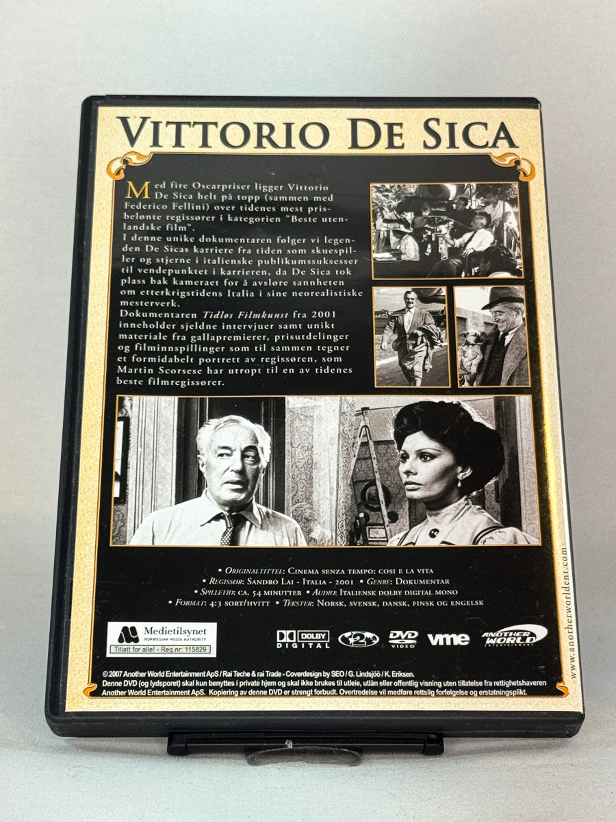 Bakside av DVD-cover til Tidløs filmkunst, bruktfilm på DVD hos Brukbar Film