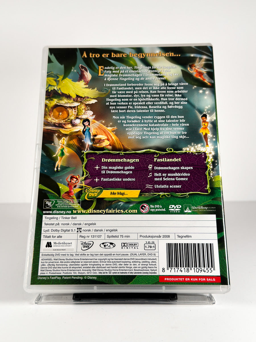 Bakside av cover til Tingeling på DVD