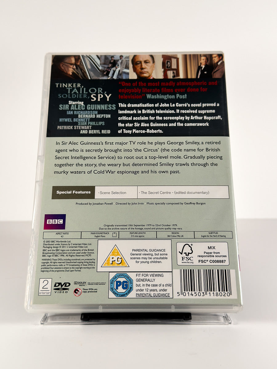 Bakside av cover til Tinker, Tailor, Soldier, Spy på DVD