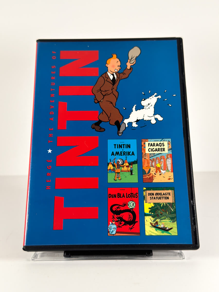Forside av cover til Tintin på DVD