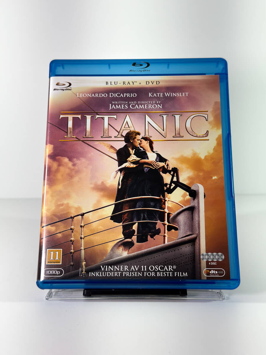 Forside av cover til Titanic på Blu-ray