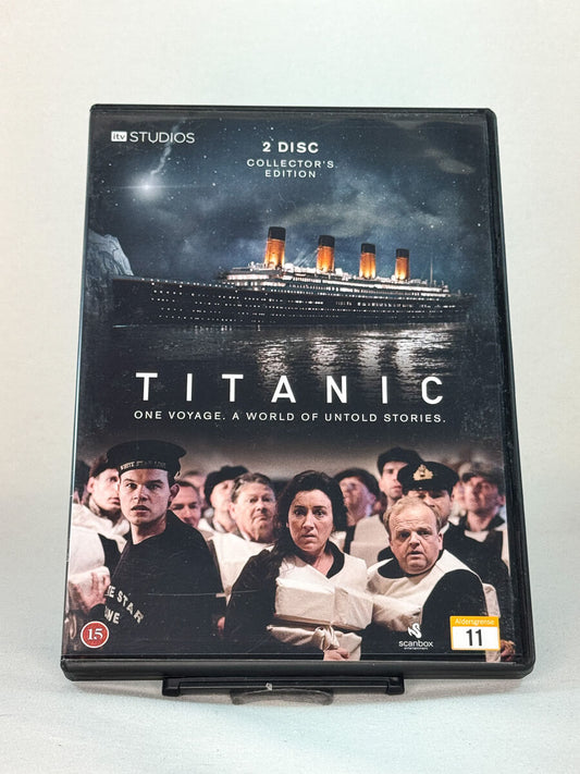 Forside av DVD-cover til Titanic ITV miniserie, bruktfilm hos nettbutikken Brukbar Film