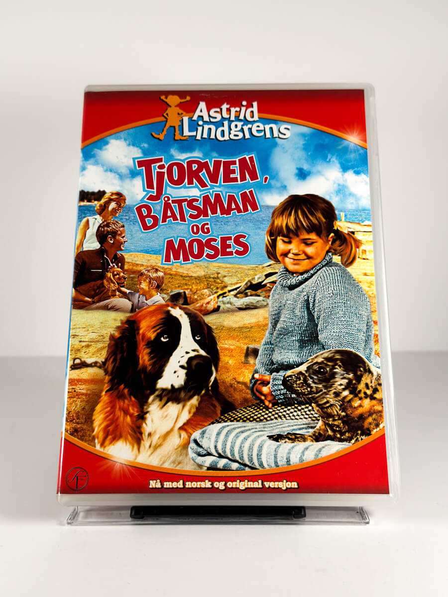 Forside av cover til Tjorven, Båtsman og Moses på DVD