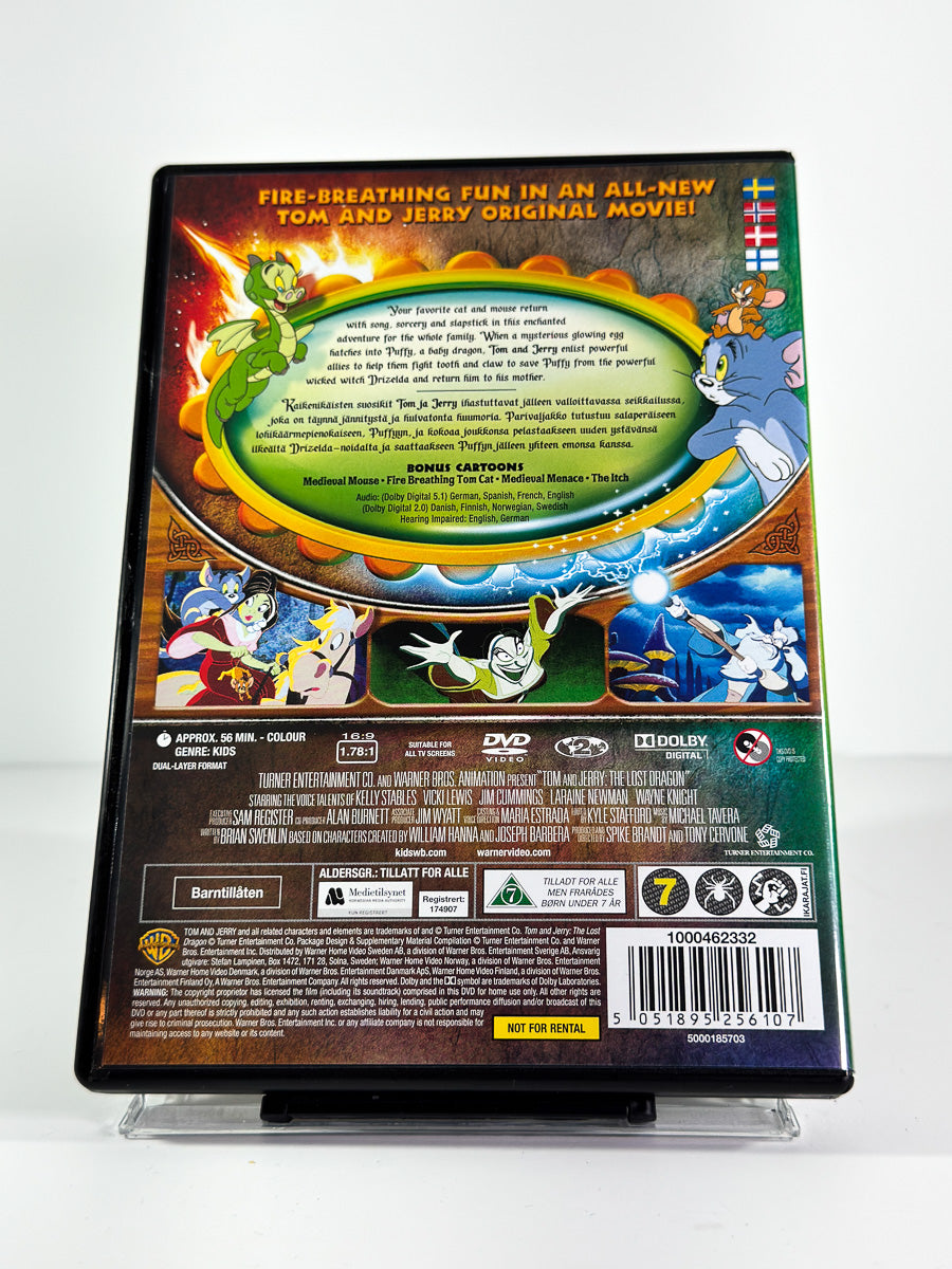 Bakside av cover til Tom and Jerry – The Lost Dragon Original Movie på DVD