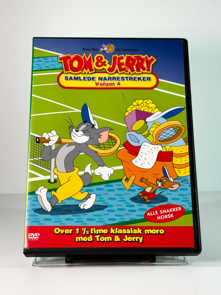 Forside av cover til Tom & Jerry – Samlede narrestreker Volum 4, brukt DVD hos Brukbar Film