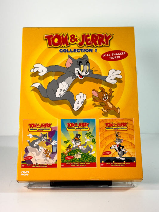 Forside av cover til tom og jerry collection 1, brukt original DVD hos Brukbar Film
