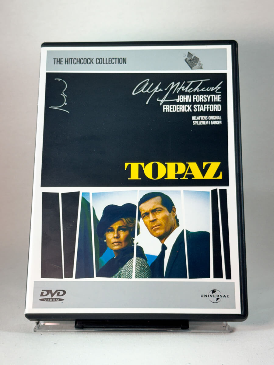 Forside av cover til Topaz, bruktfilm hos nettbutikken Brukbar Film