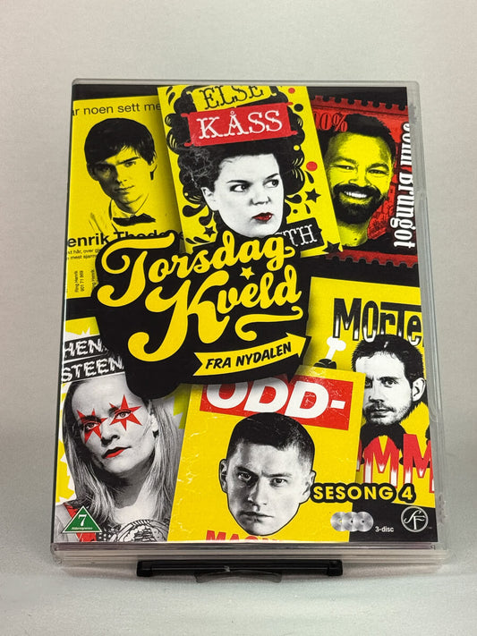 DVD-cover-forside til serien Torsdag kveld fra Nydalen – Sesong 4 – Brukt DVD fra nettbutikken Brukbar Film