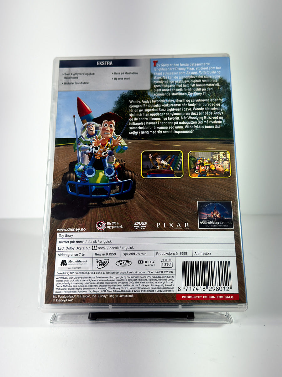 Bakside av cover til Toy Story på DVD