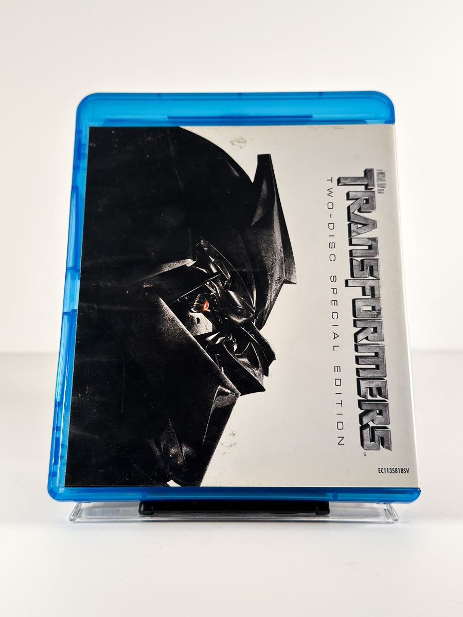 Bakside av cover til Transformers – Two-Disc Special Edition på Blu-ray