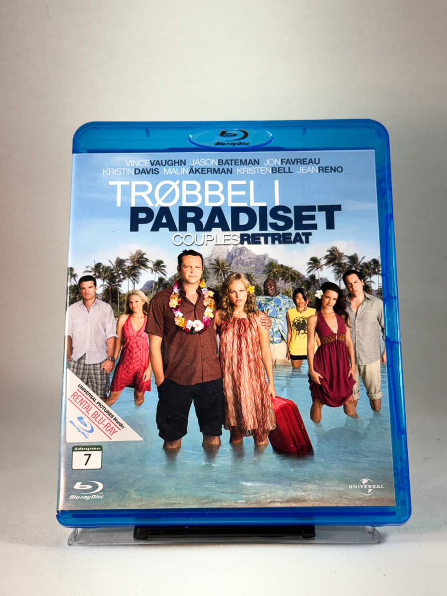 Forside av cover til Trøbbel i paradiset – Couples Retreat, brukt original Blu-ray hos Brukbar Film