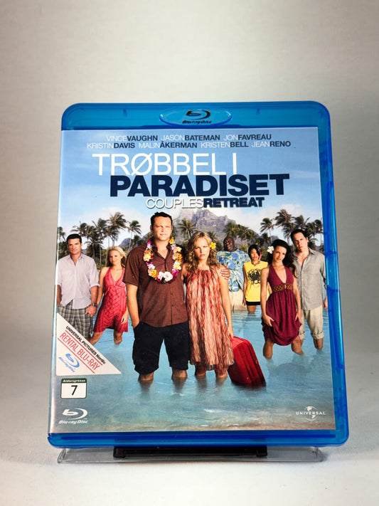 Forside av cover til Trøbbel i paradiset – Couples Retreat, brukt original Blu-ray hos Brukbar Film