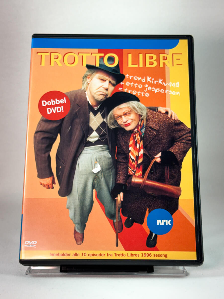 Trotto Libre – forside av DVD-cover med Trond Kirkvaag og Otto Jespersen hos Brukbar Film