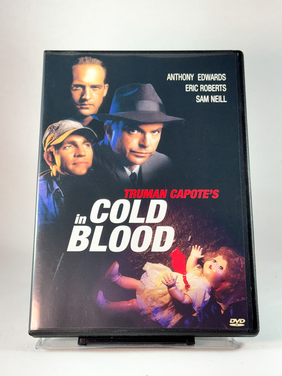 Forside av cover til Truman Capote’s In Cold Blood, bruktfilm hos nettbutikken Brukbar Film