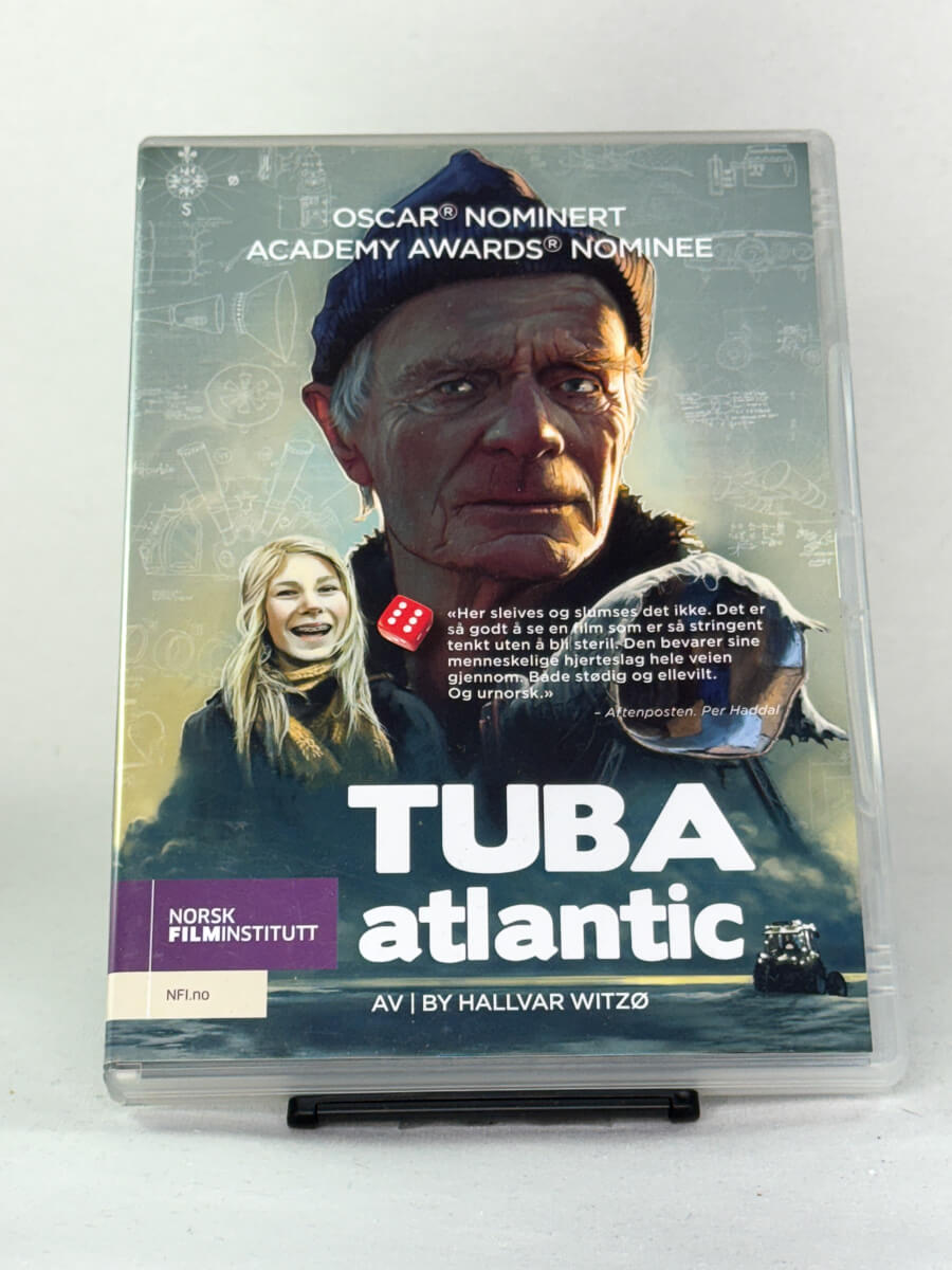 Brukt DVD Tuba Atlantic – forside av filmcover, Oscar-nominert norsk kortfilm fra Brukbar Film