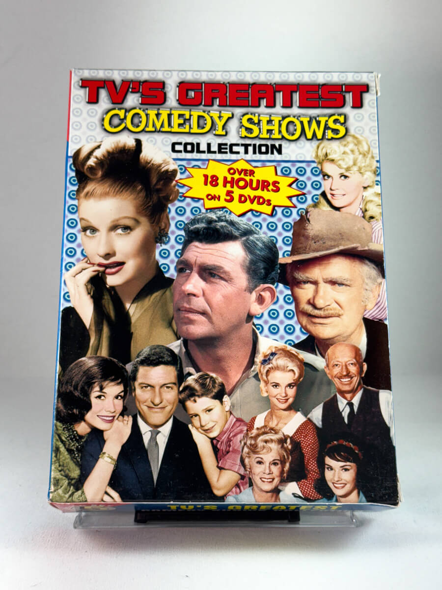 DVD-cover-forside til TV’s Greatest Comedy Shows Collection – brukt DVD-boks med klassiske TV-komedier hos Brukbar Film