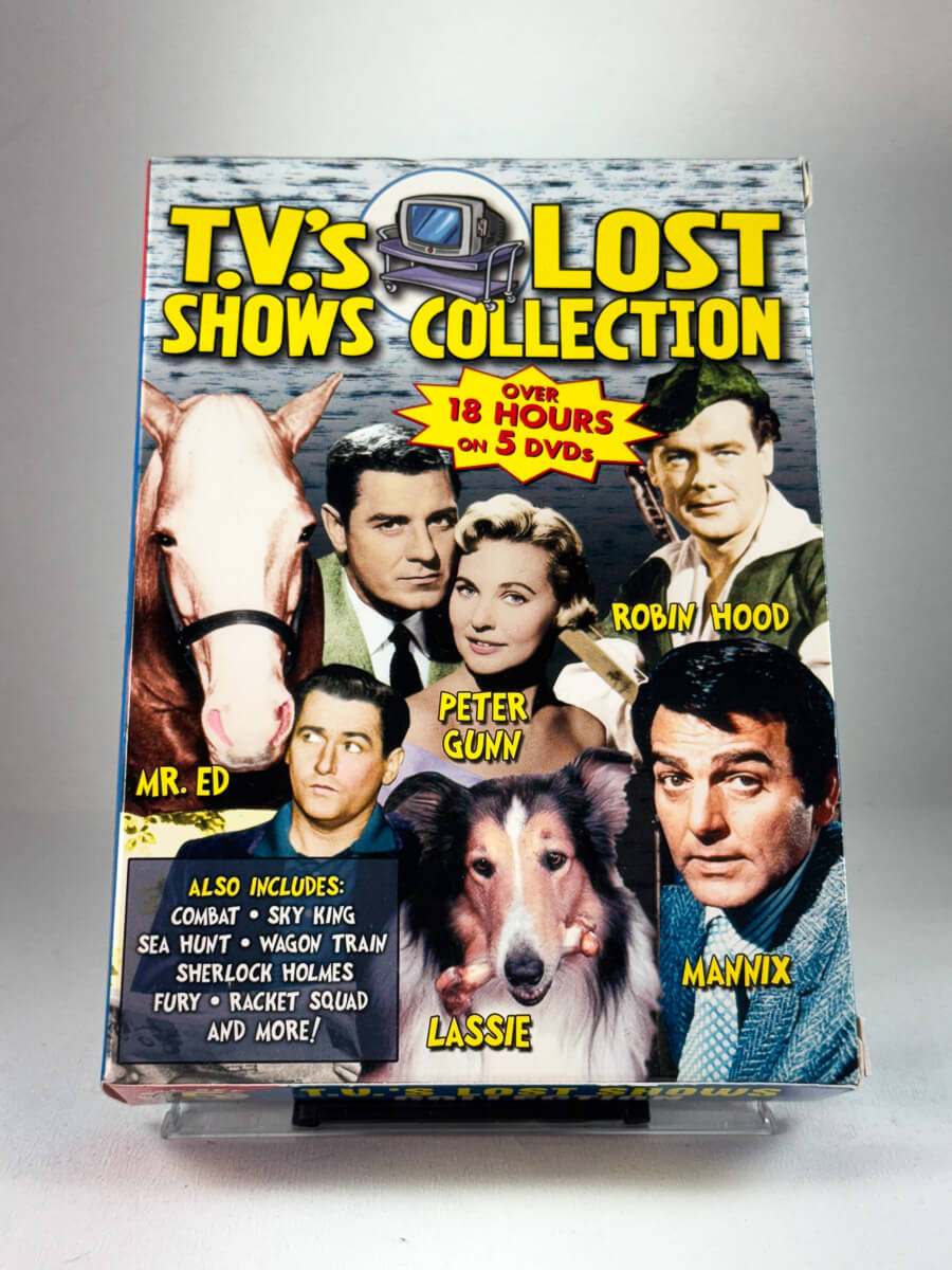DVD-cover-forside til TV’s Lost Shows Collection – brukt DVD-boks med sjeldne TV-serier hos Brukbar Film