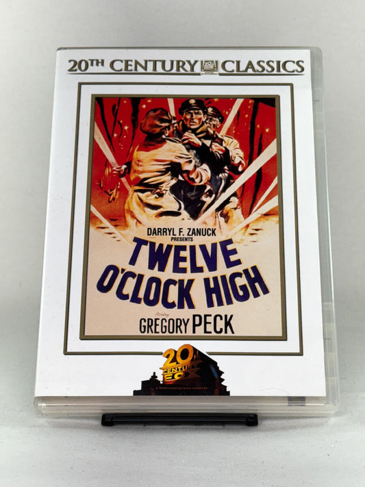 Forside av DVD-cover til Twelve O’Clock High – klassisk krigsdrama på brukt DVD, kjøp hos Brukbar Film