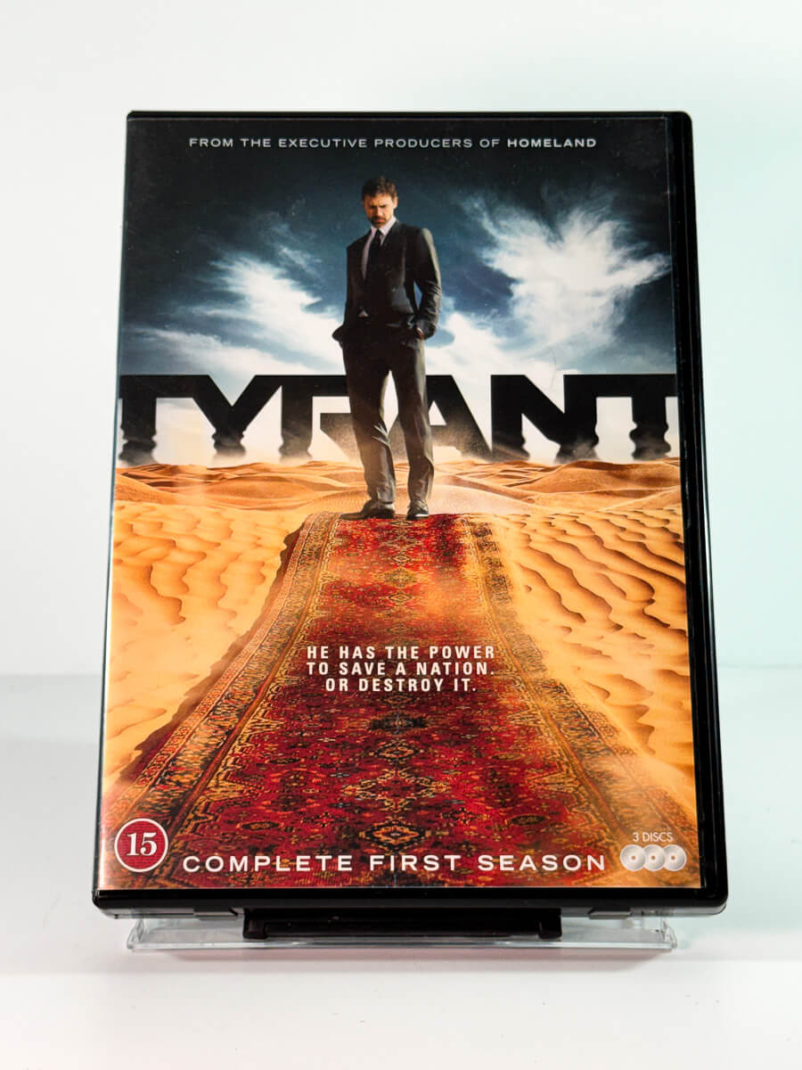 Forside av cover til tyrant complete first season, bruktfilm hos nettbutikken Brukbar Film