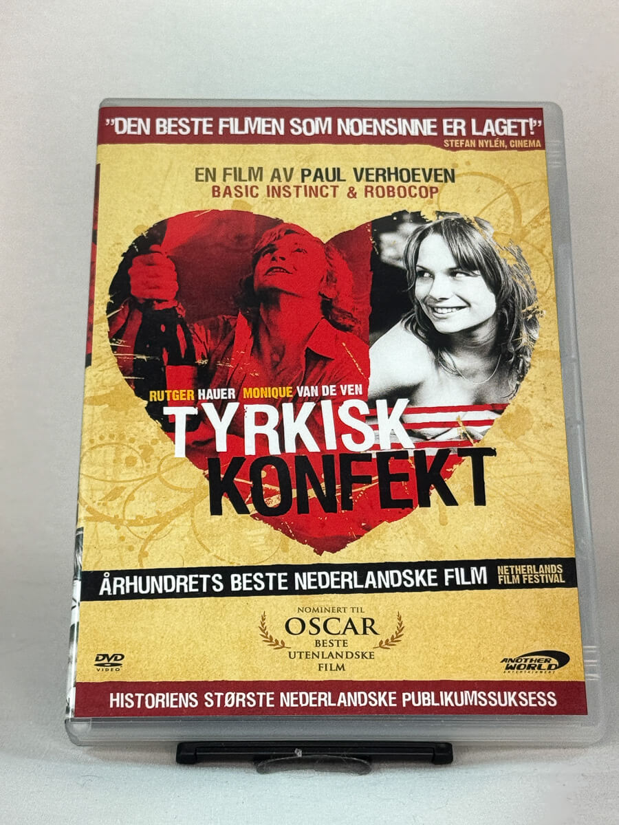 Forside av DVD-cover til Tyrkisk konfekt, brukt DVD hos Brukbar Film